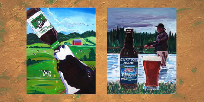 Artista pinta uma cerveja todos os dias durante um ano