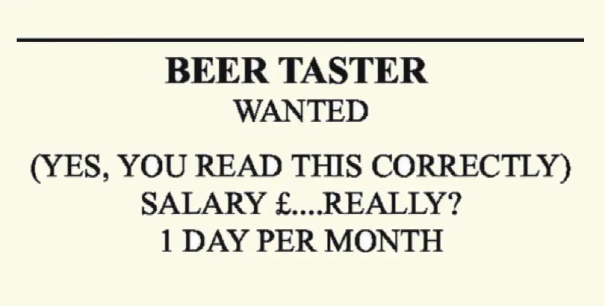 Cervejaria promete o 'melhor emprego do mundo', mesmo sem salário