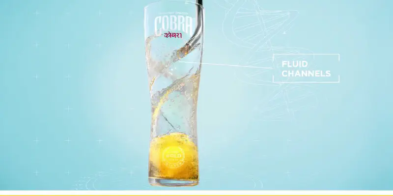 Cobra Beer cria o 'copo de cerveja perfeito'