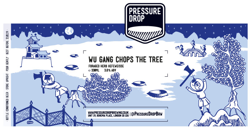 Pressure Drop Wu Gang Chops The Tree - rótulo