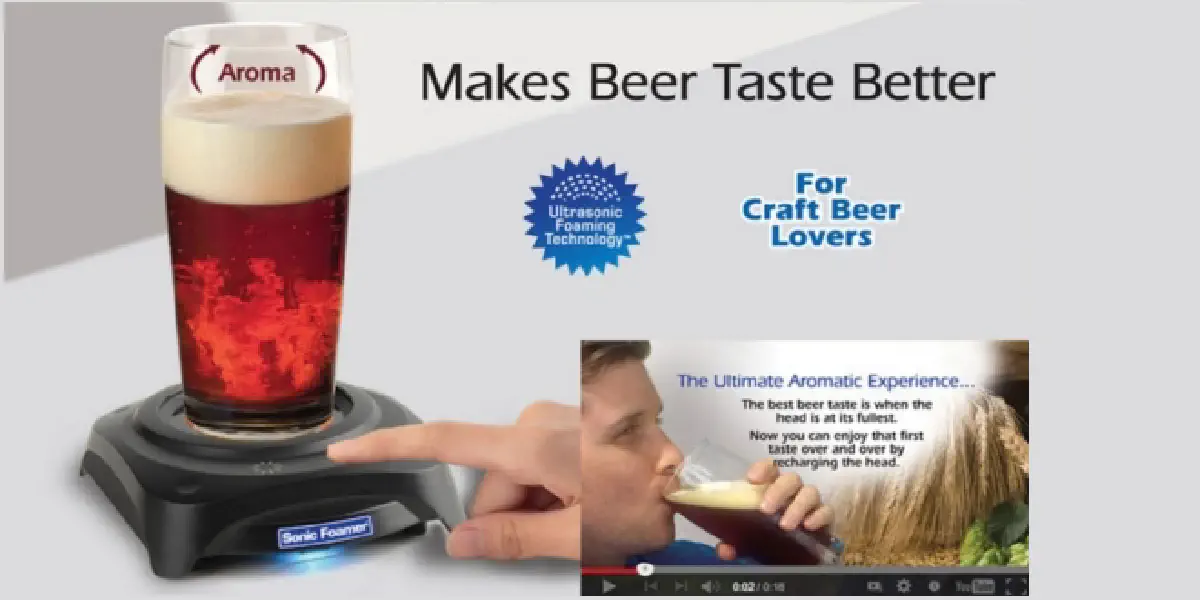Sonic Foamer, o gadget que melhora a cerveja usando ultrasons